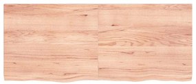 Prateleira de parede 120x50x(2-4) cm carvalho tratado castanho