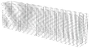 Canteiro elevado/cesto gabião 360x50x100 cm aço galvanizado