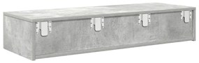 Prateleira parede c/ gavetas 100x36x19 cm derivados de madeira