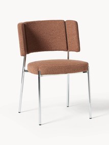Cadeiras estofadas em bouclé Samantha, conjunto de 2