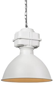 Candeeiro de suspensão industrial pequeno branco mate - Sicko