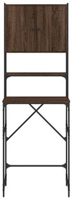 Armário sanita/máquina de lavar 68x48,5x194 cm carvalho castanho