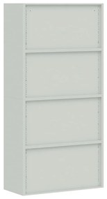 Arquivador 90x40x220 cm aço cinzento-claro