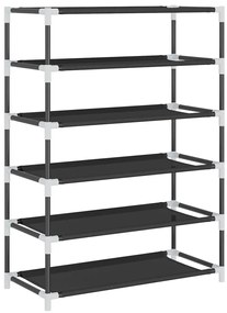Sapateira 60x28x90 cm tecido preto