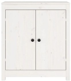 Aparador 70x35x80 cm madeira de pinho maciça branco