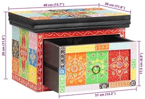 Conjuntos de mesas de cabeceira , 2 pcs, 40x30x28 cm, feitas de madeir