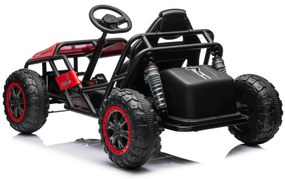 Carro elétrico para crianças SPORT-CART 24 V rodas EVA macias, assento em couro sintético, rodas Smooth Drift, motor de 2 x 50 Watt, bateria de 24 V,