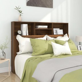 Cabeceira de Cama Dakota com Prateleiras de 140cm - Nogueira - Design