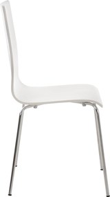 Conjunto de 2 cadeiras de cozinha e sala de jantar Pepe 43 x 87 x 47 cm Branco