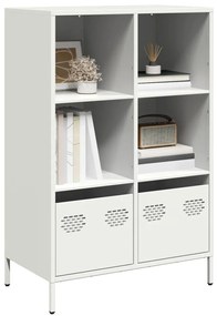 Móvel alto 68x39x103,5 cm aço branco