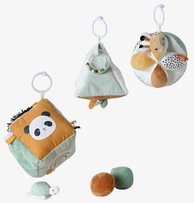 Conjunto de 3 brinquedos em tecido, Tanzânia verde