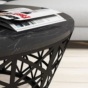 Mesa de Centro Stil – Preto – 90 cm x 38 cm x 90 cm