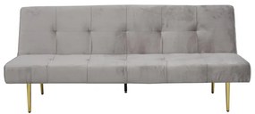 Poltrona Cama Dilin Veludo - Cinza