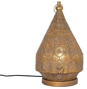 Candeeiro de mesa oriental dourado 26 cm - Mowgli Oriental