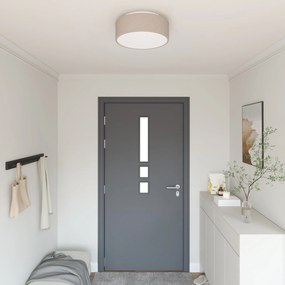 Luzes de Teto Embutidas Taupe Ø 38 cm Tecido E27