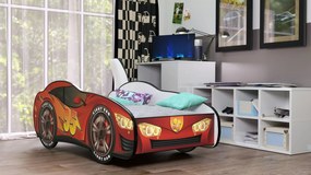 Cama Infantil Crianças Oferta Colchão Espuma Racing Car Herois 140 x 70 - Faisca Mcqueen VERMELHO