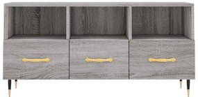 Móvel de TV 102x36x50 cm derivados de madeira cinzento sonoma