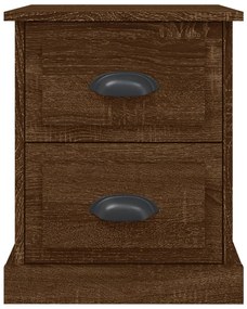 Mesa de cabeceira 2 pcs derivados de madeira carvalho castanho