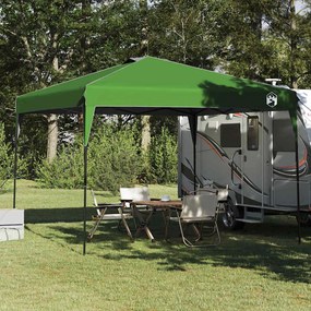 vidaXL Tenda de Toldo Verde 300 x 300 x 227 / 236 / 245 cm Tecido Oxford