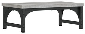 Suporte de monitor 37x23x14cm derivados madeira cinzento sonoma