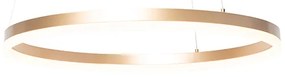 Candeeiro de suspensão de design dourado 60 cm incl. LED 3 degraus regulável - ANELLO Design