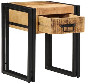 Mesa de Apoio vidaXL 40x40x50 cm Madeira de Mangueira Rústica