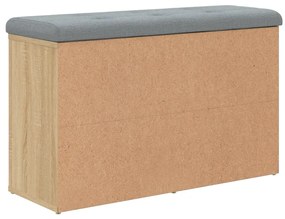 Banco sapateira 82x32x50 cm derivados madeira carvalho sonoma