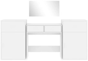Conjunto de toucador 4 pcs derivados de madeira branco