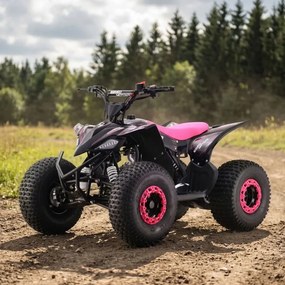 Moto 4 Crianças + 8 anos 125cc - Beneo Predator Até 55 Km/h com Limitador Rosa
