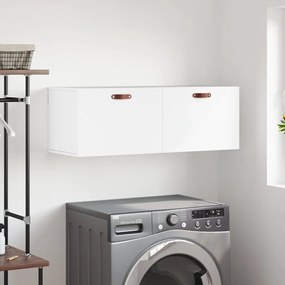 vidaXL Armário parede 100x36,5x35 cm derivados de madeira branco