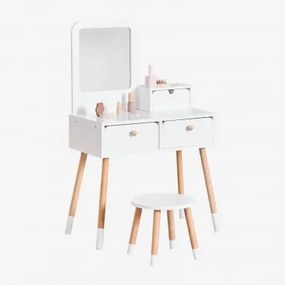 Penteadeira De Madeira Donie Kids Branco - Sklum