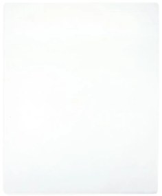 Lençóis ajustáveis 2 pcs 140x200 cm algodão jersey branco