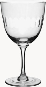 Copos de vinho em cristal artesanal Lens, conjunto de 2
