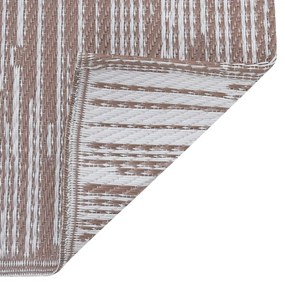 Tapete de exterior 160x230 cm ARAKIL PP castanho