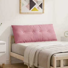 vidaXL Travesseiro para Costas Rosa 120 x 50 cm