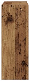 Armário de Sapatos de Madeira Velha 60x21x57 cm em Madeira de Engenhar
