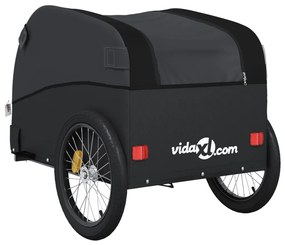 Reboque para bicicleta 30 kg ferro preto