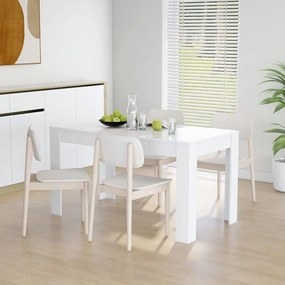 Mesa de jantar 140x74,5x76 cm contraplacado branco
