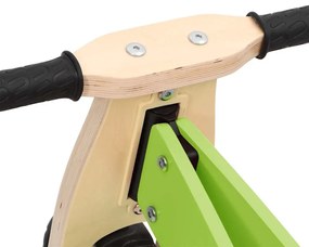 Bicicleta de equilíbrio p/ crianças 2 em 1 verde