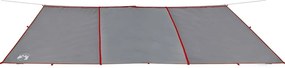 Lona de campismo 420x440 cm impermeável cinzento e laranja