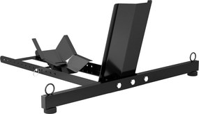 HOMCOM Trava para roda dianteira de moto, suporte de bloqueio ajustável em 14 níveis para Ø34-84 cm, capacidade 816,5 kg, preto | Aosom Portugal