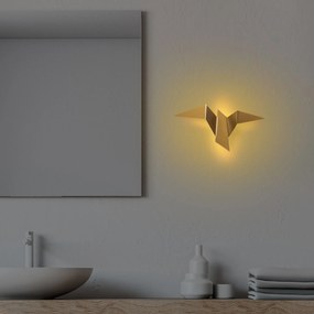 Candeeiro de Parede Pacali – Dourado – 31x12x16 cm