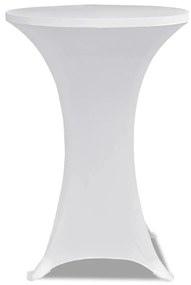 Toalha de Mesa elástica Ø80, Branca / 2 peças