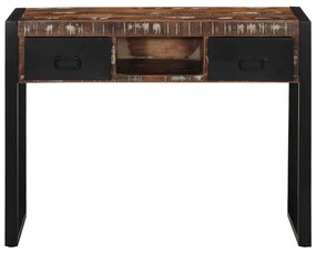 Mesa consola multicor 100x35x75 cm madeira maciça recuperada