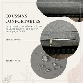 Conjunto de Jardim de Vime Sintético 5 Peças com Mesa Quadrada e 4 Cadeiras Almofadas Preto e Madeira