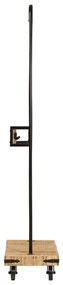 Suporte para roupa c/ rodas 90x35x190 cm mangueira maciça/ferro