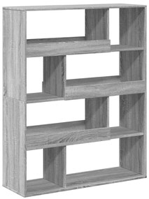 Estante 100x33x125,5 cm derivados de madeira cinzento sonoma