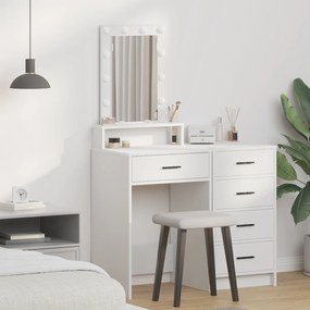 Mesa de Maquiagem vidaXL com Luzes LED Branca 50x41x140 cm