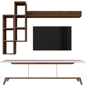 Unidade TV M16 – Branco Nogueira – 180x48,6x35 cm