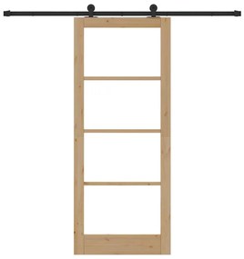 Porta Deslizante vidaXL com Kit de Ferragens 'ORKDAL'86x211 cm